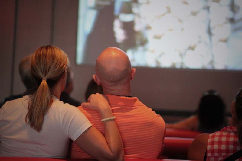 Watching an emotional slideshow