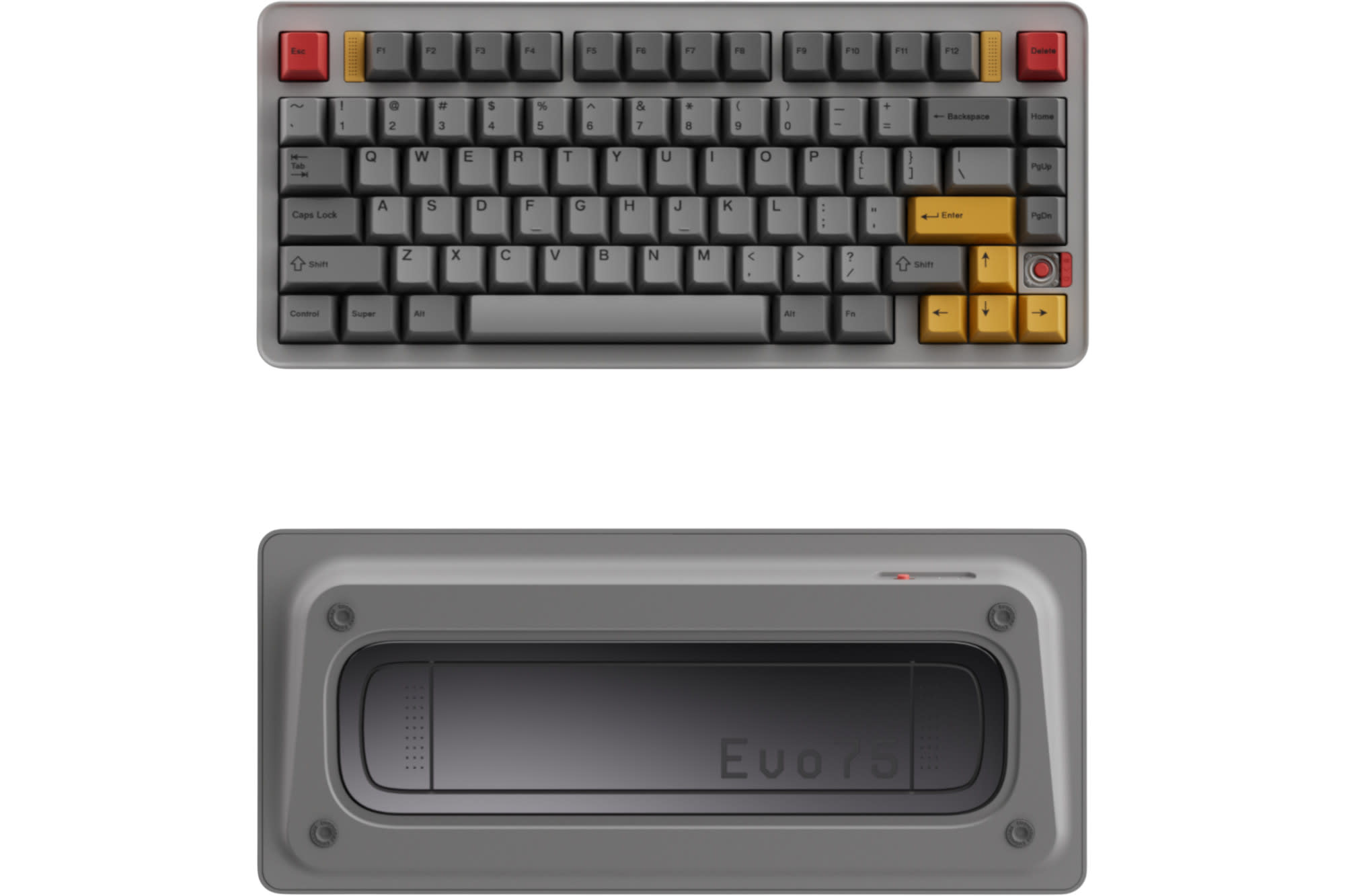 Evoworks Eclipse Gray Evo75 Keyboard