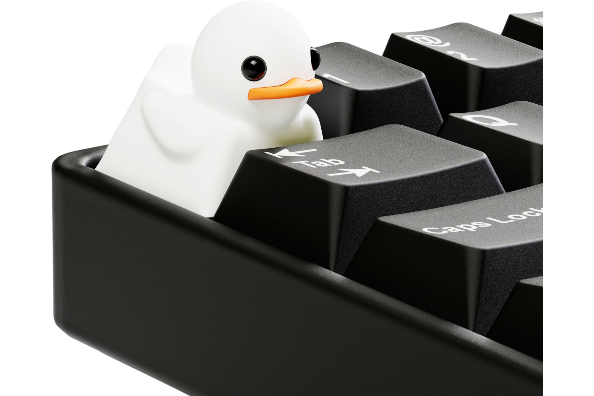 Duckeys White Duckey Keycap Keycap Kit
