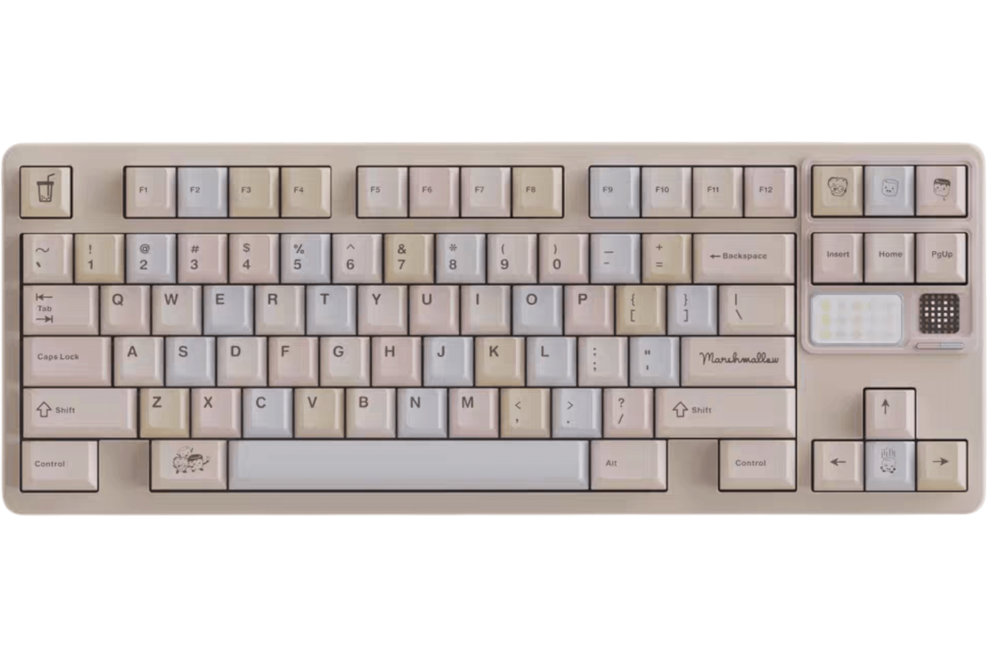 Qwertykeys Marshmallow All-in-One Keycap Kit