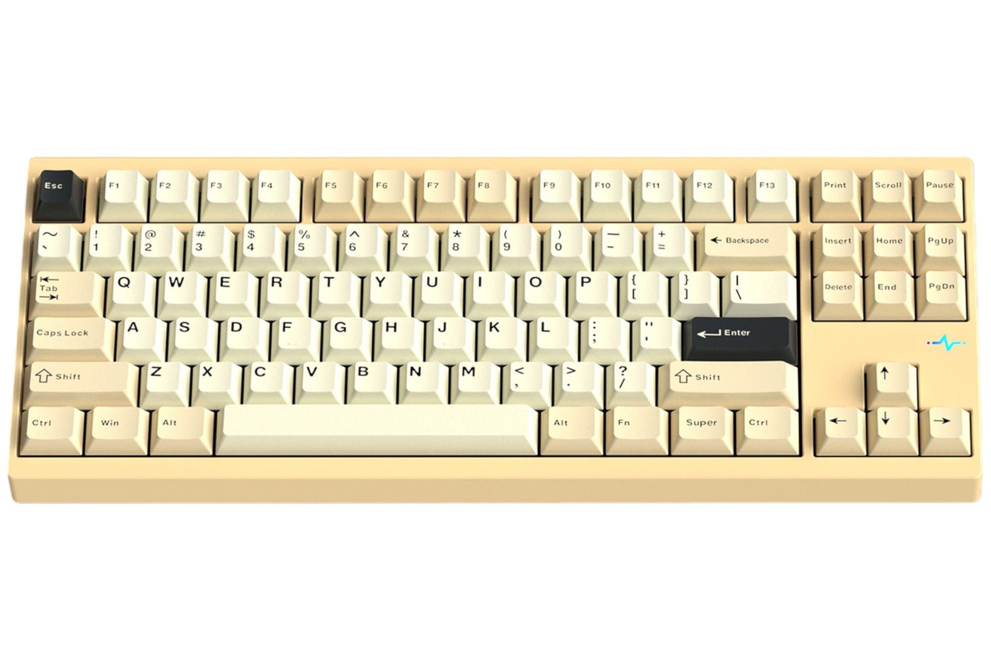 WOBKEY Crush80 Reboot Pro - Yellow Keyboard