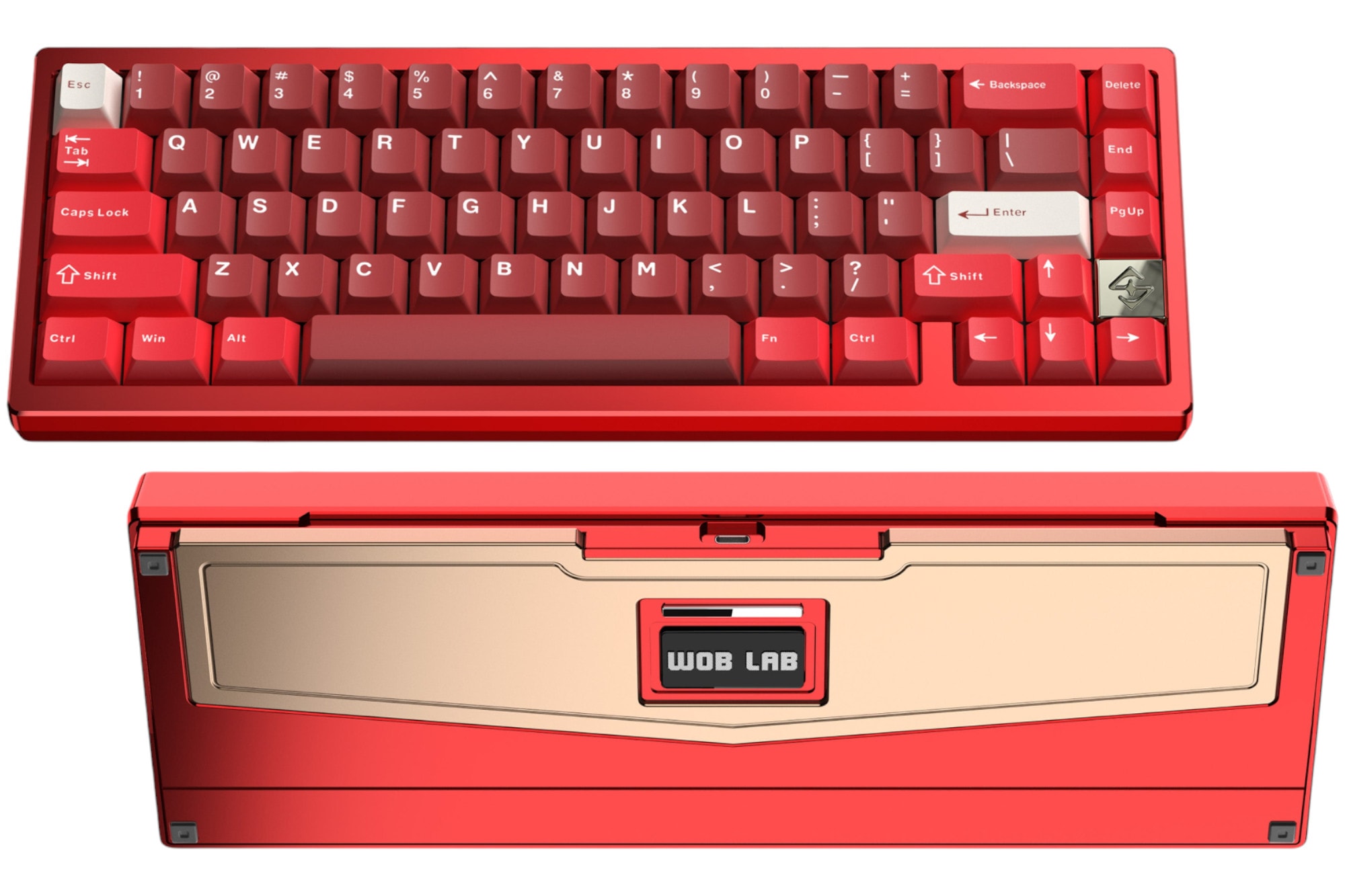 WOBKEY Zen65 Ultra - Red Keyboard