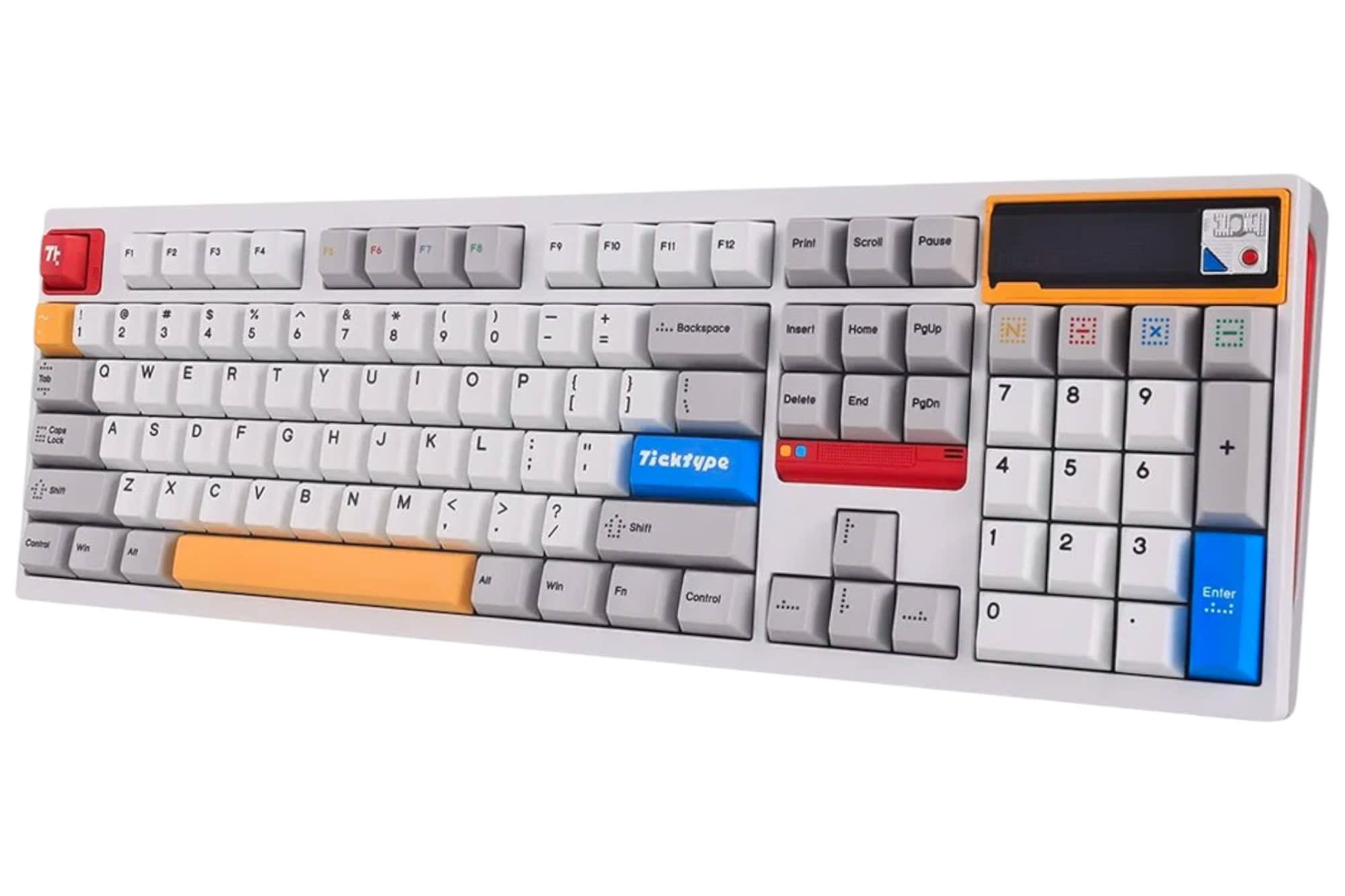 Ticktype DP104 Full-Size Keyboard - Powder White Keyboard