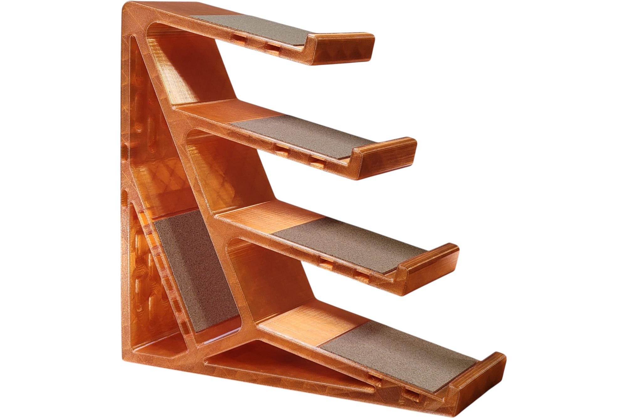 Clackify Keyboard Stand 4 Tier - Translucent Neon Orange