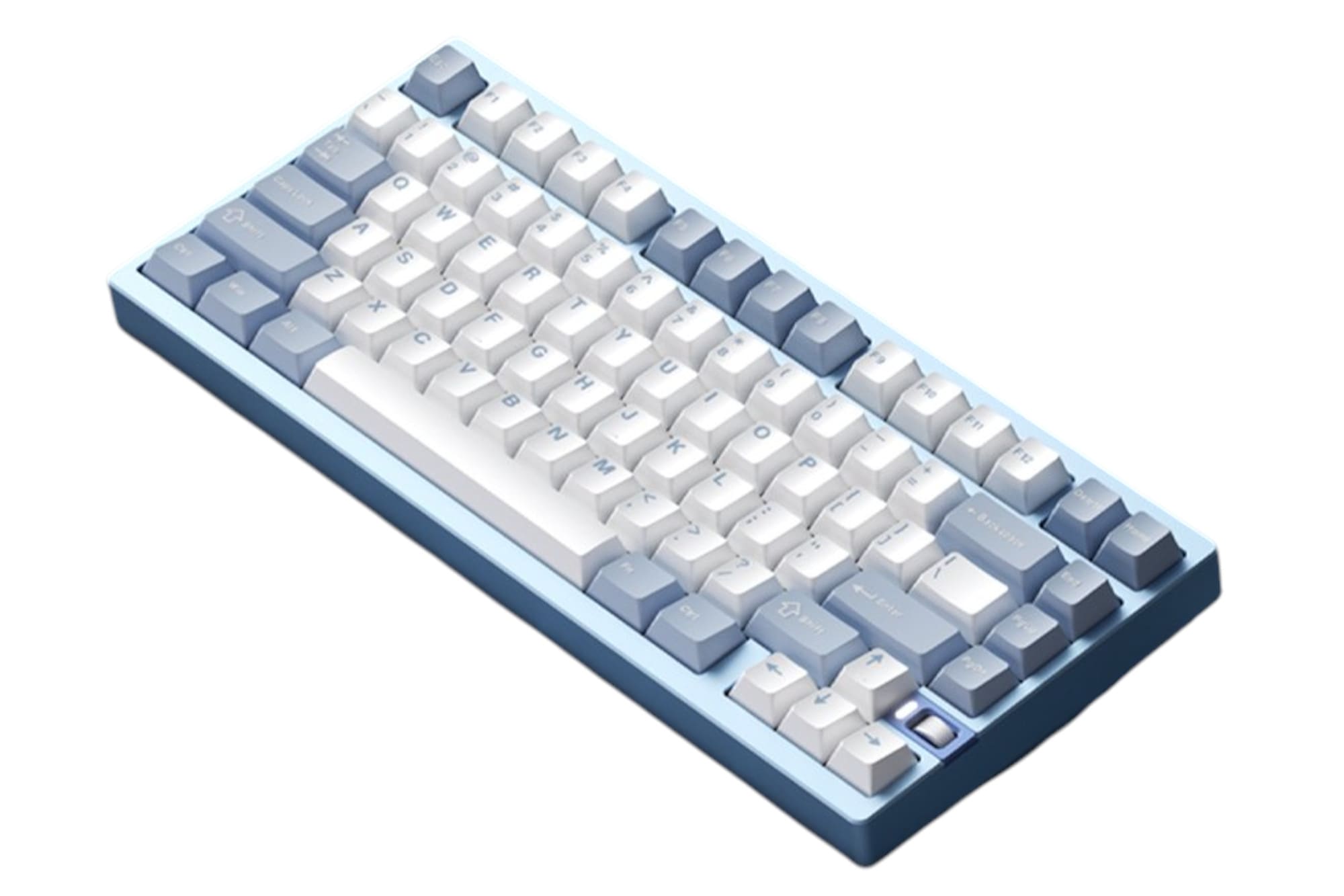 Weikav Nut75 Wireless 75% Barebones - Ice Blue Blade Backplate Keyboard