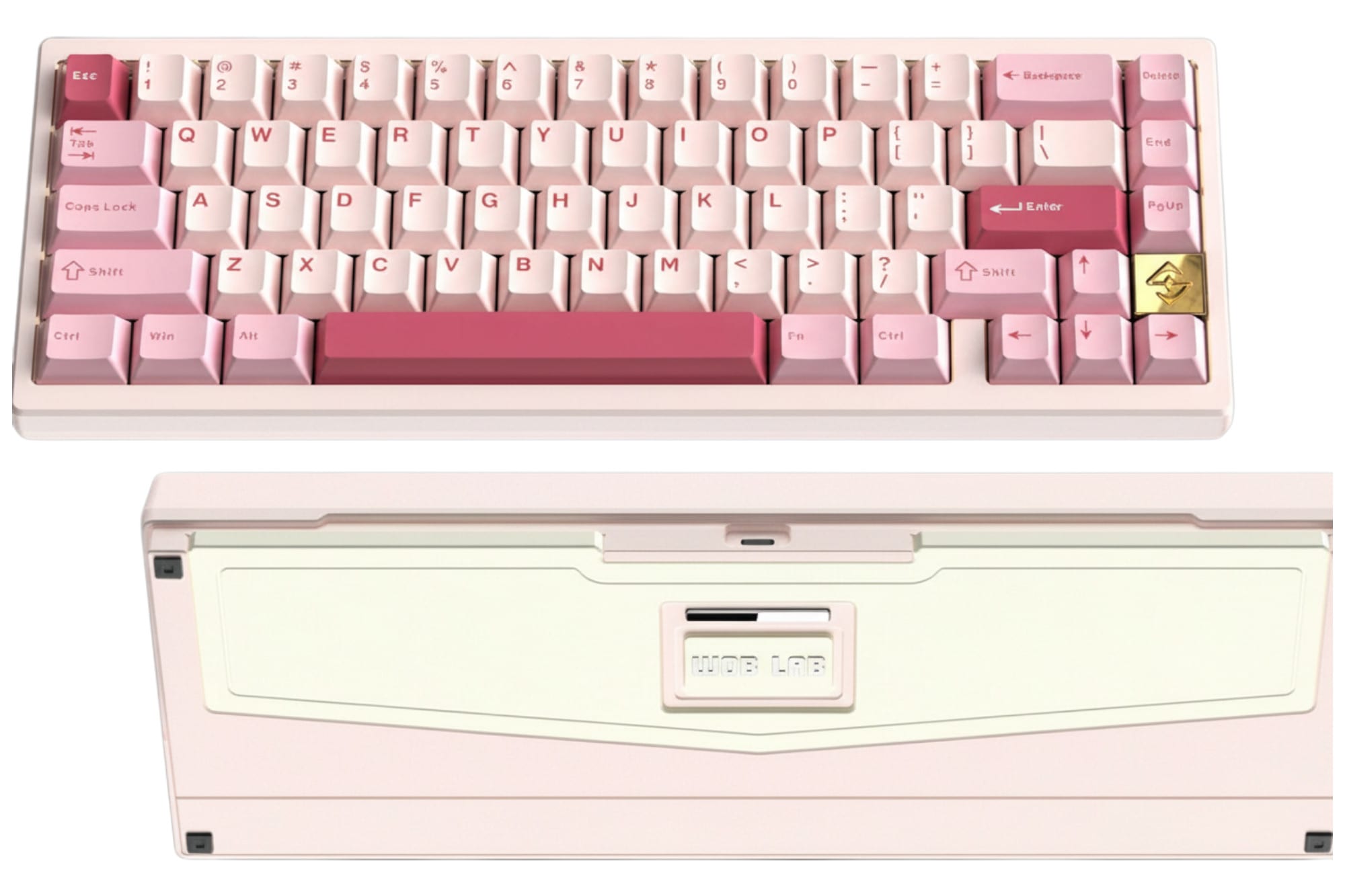 WOBKEY Zen65 Lite - Pink Keyboard