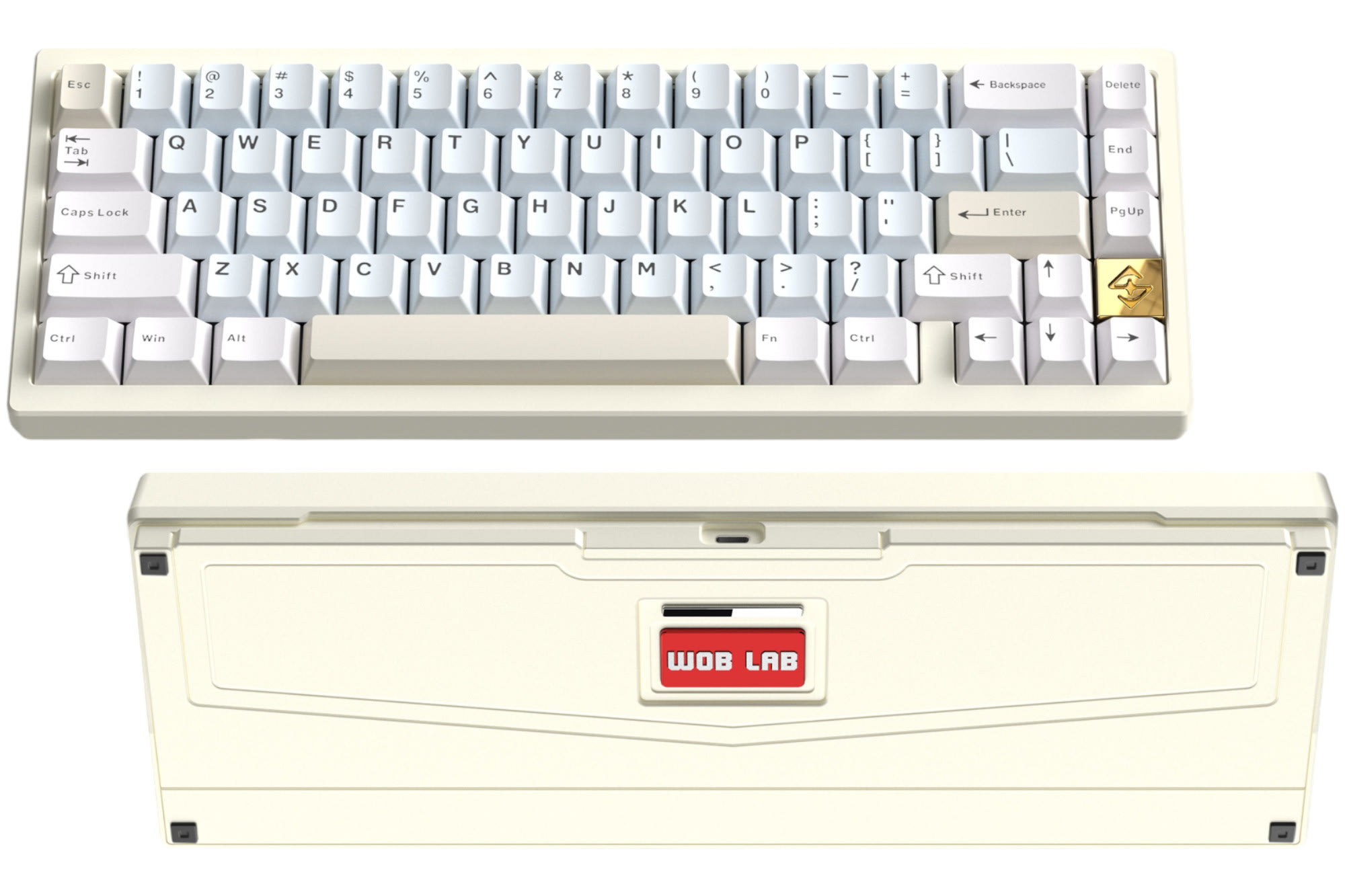 WOBKEY Zen65 Lite - White Keyboard