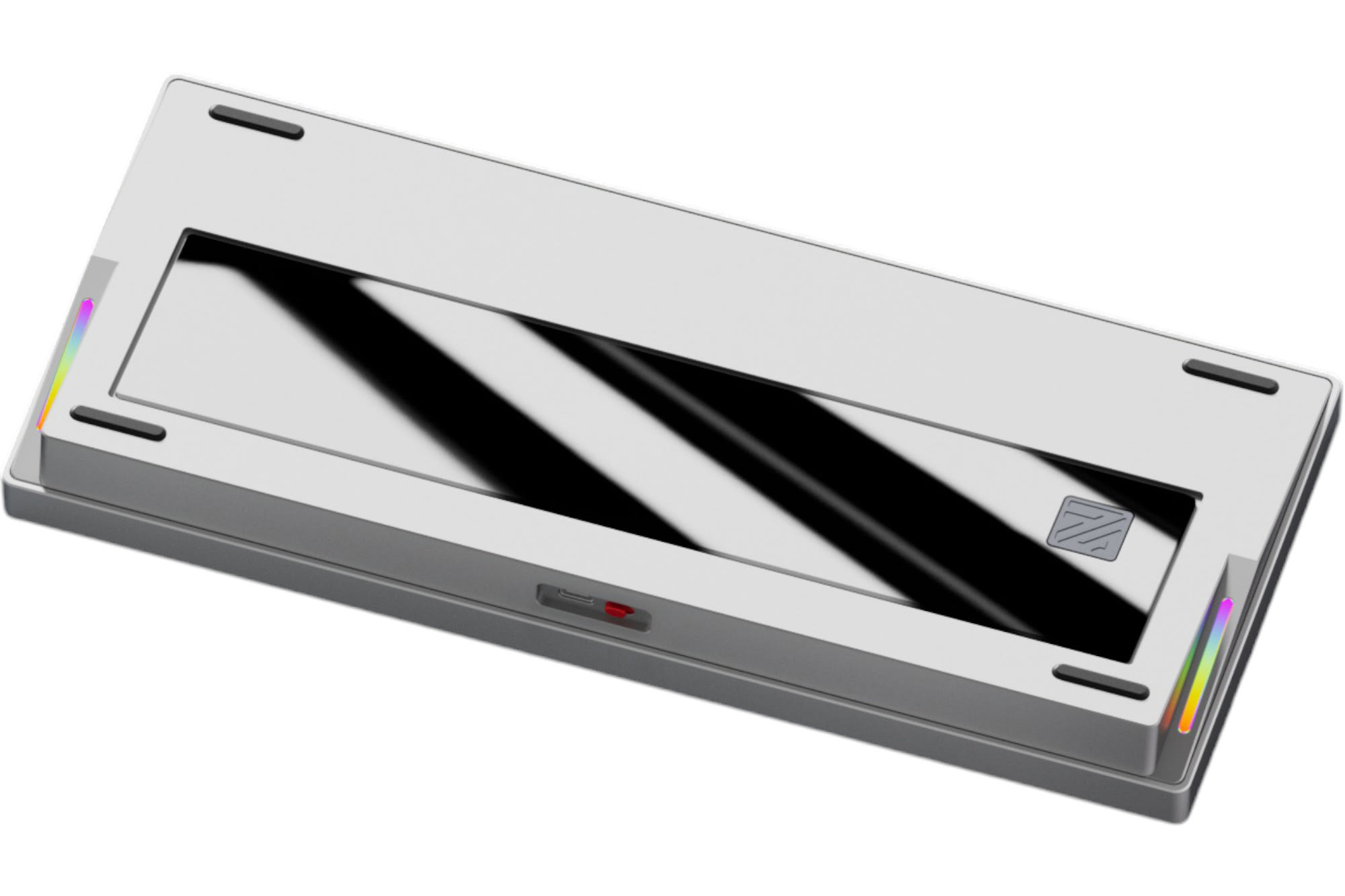 Weikav Nut75 Wireless 75% Barebones - Silver Glass Backplate Keyboard
