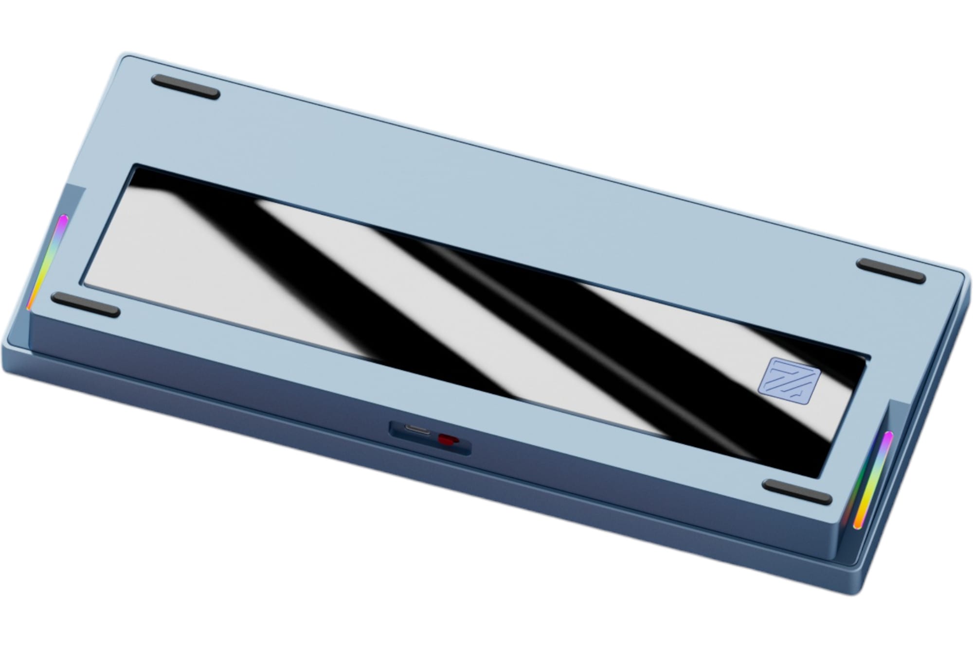 Weikav Nut75 Wireless 75% Barebones - Ice Blue Glass Backplate Keyboard