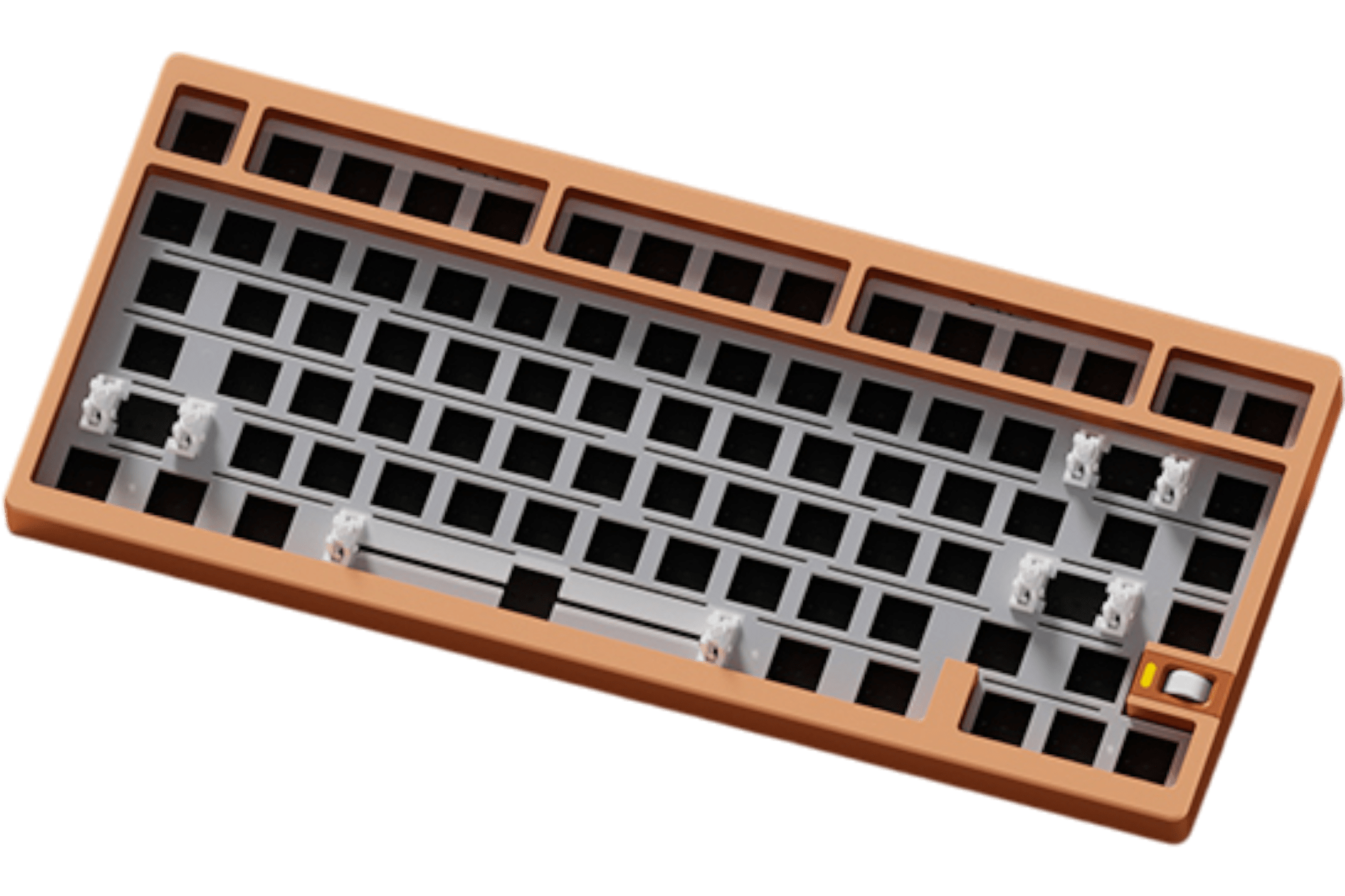 Weikav Nut75 Wireless 75% Barebones - Orange Keyboard
