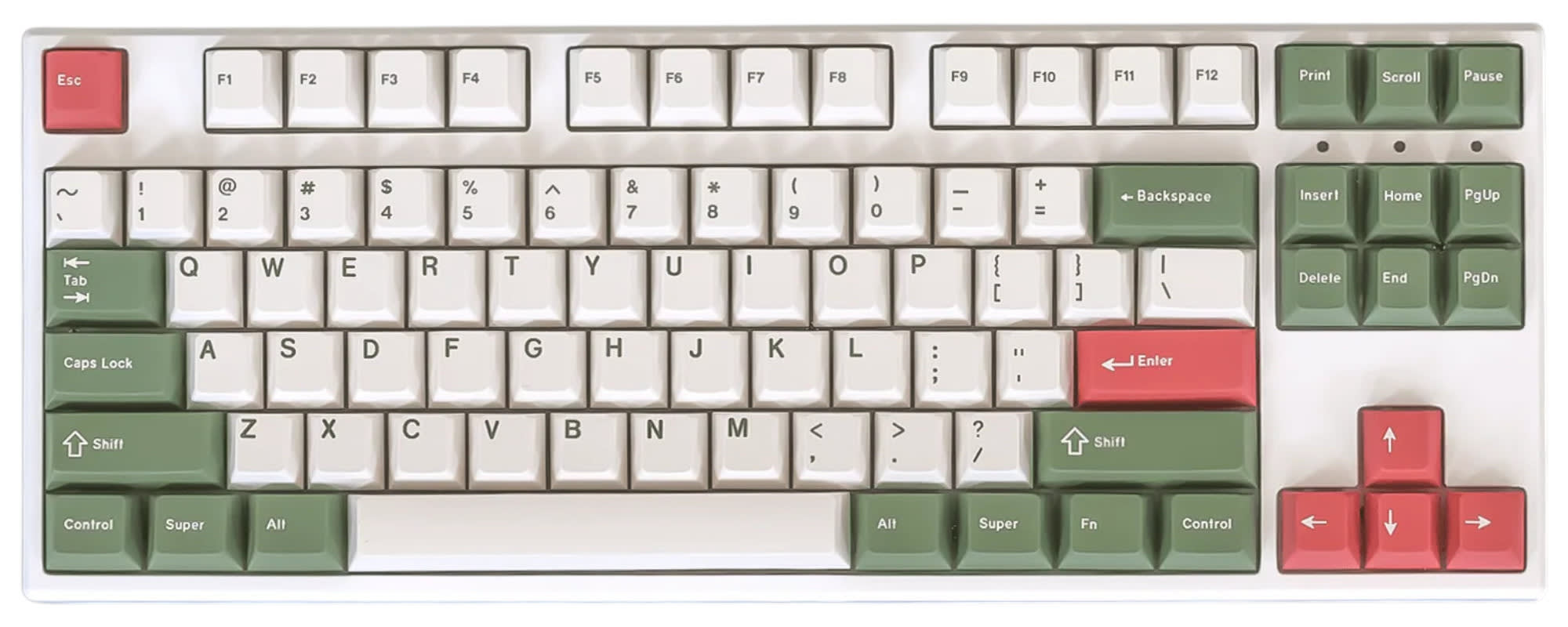 GMK Hanami Dango keycaps on a TKL keyboard