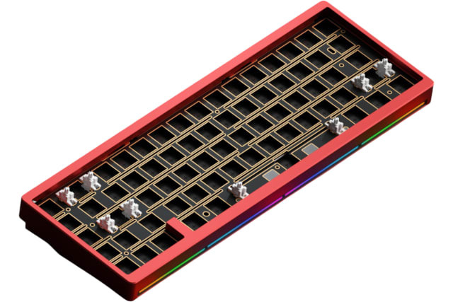 Nut65 Wireless 65% Barebones Keyboard Kit - Red