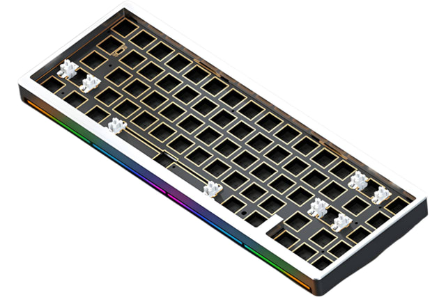 Nut65 Cu Wireless 65% Barebones Keyboard Kit - Silver