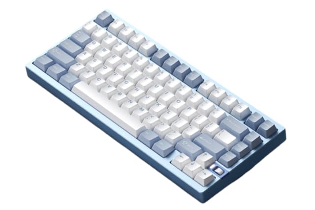 Nut75 Wireless 75% Barebones - Ice Blue Glass Backplate
