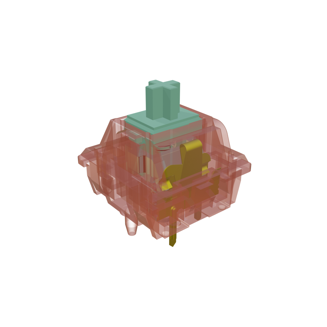 TKC Tangerine Linear Switches · Milktooth