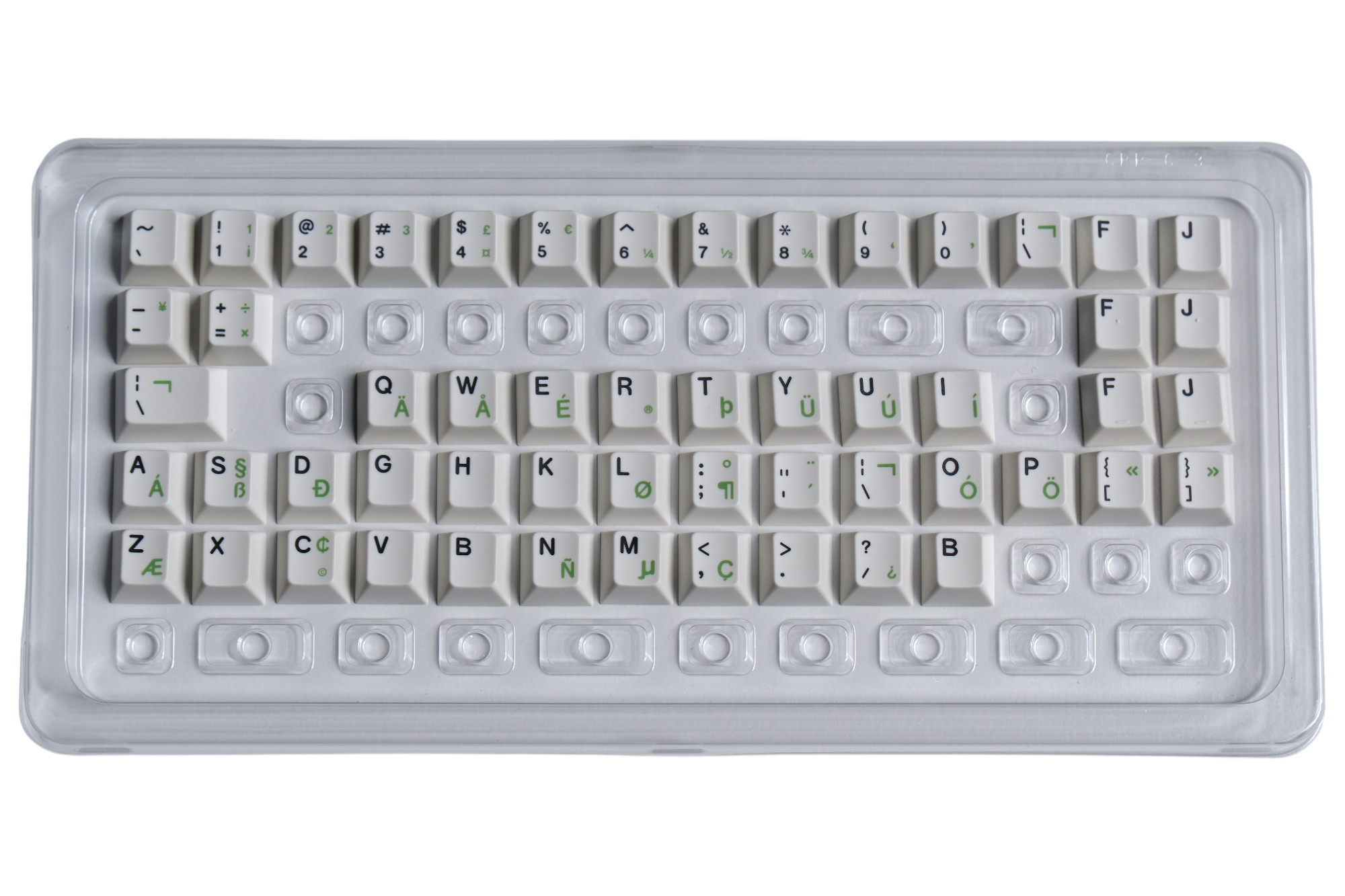 Hammerworks Alphas Irish Green (R6) Keycap Kit · Milktooth