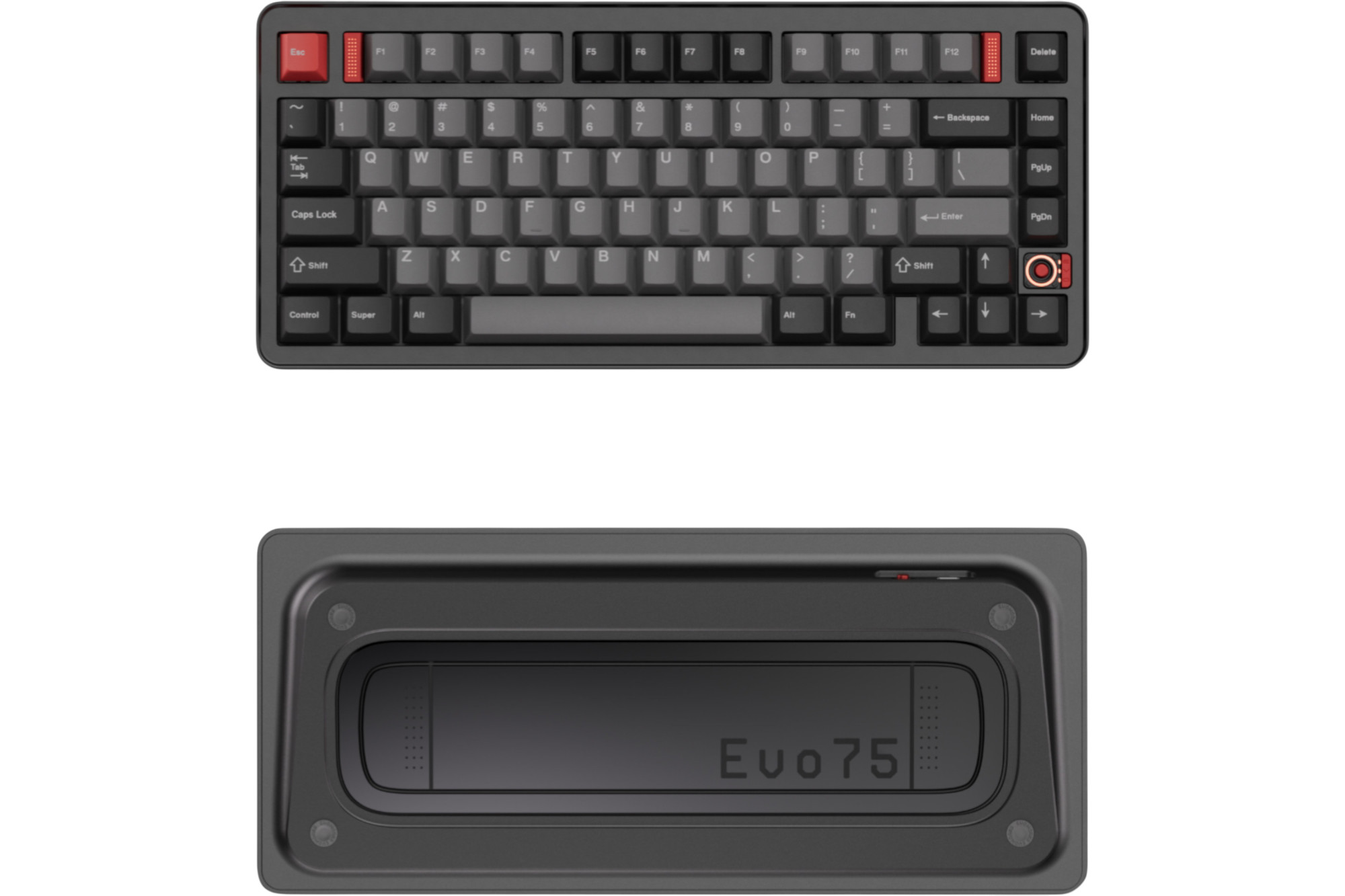 Evoworks Evo75 Aluminum TKL Hotswap Wireless Keyboard - Basalt