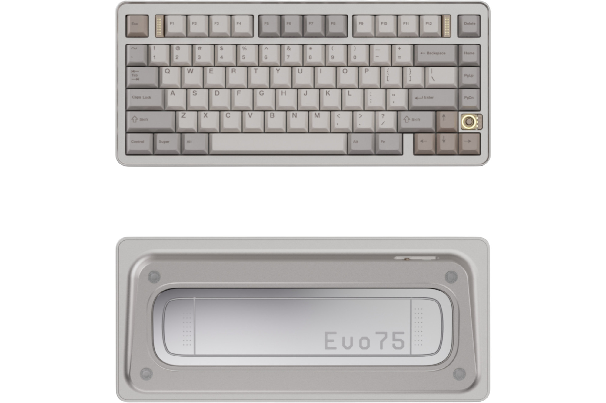 Evoworks Evo80 Aluminum TKL Hotswap Wireless Keyboard - Sandgold