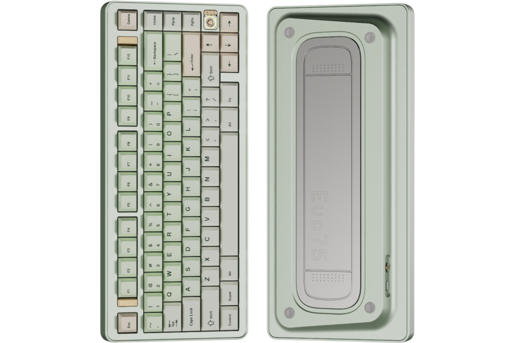 Evoworks Sandgold Evo75 Keyboard · Milktooth