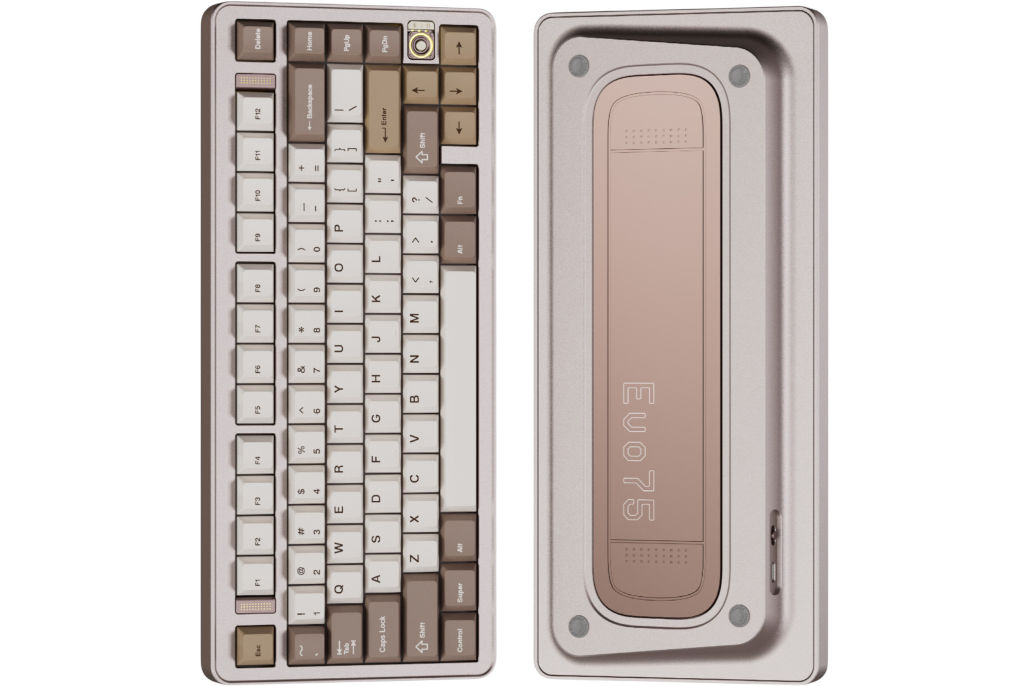 Evoworks Sandgold Evo75 Keyboard · Milktooth