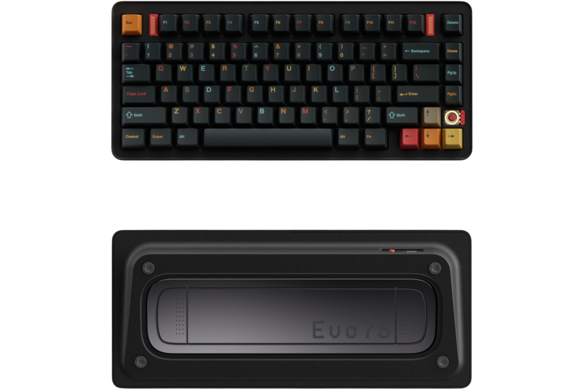 Evoworks Evo75 Aluminum TKL Hotswap Wireless Keyboard - Tyrian