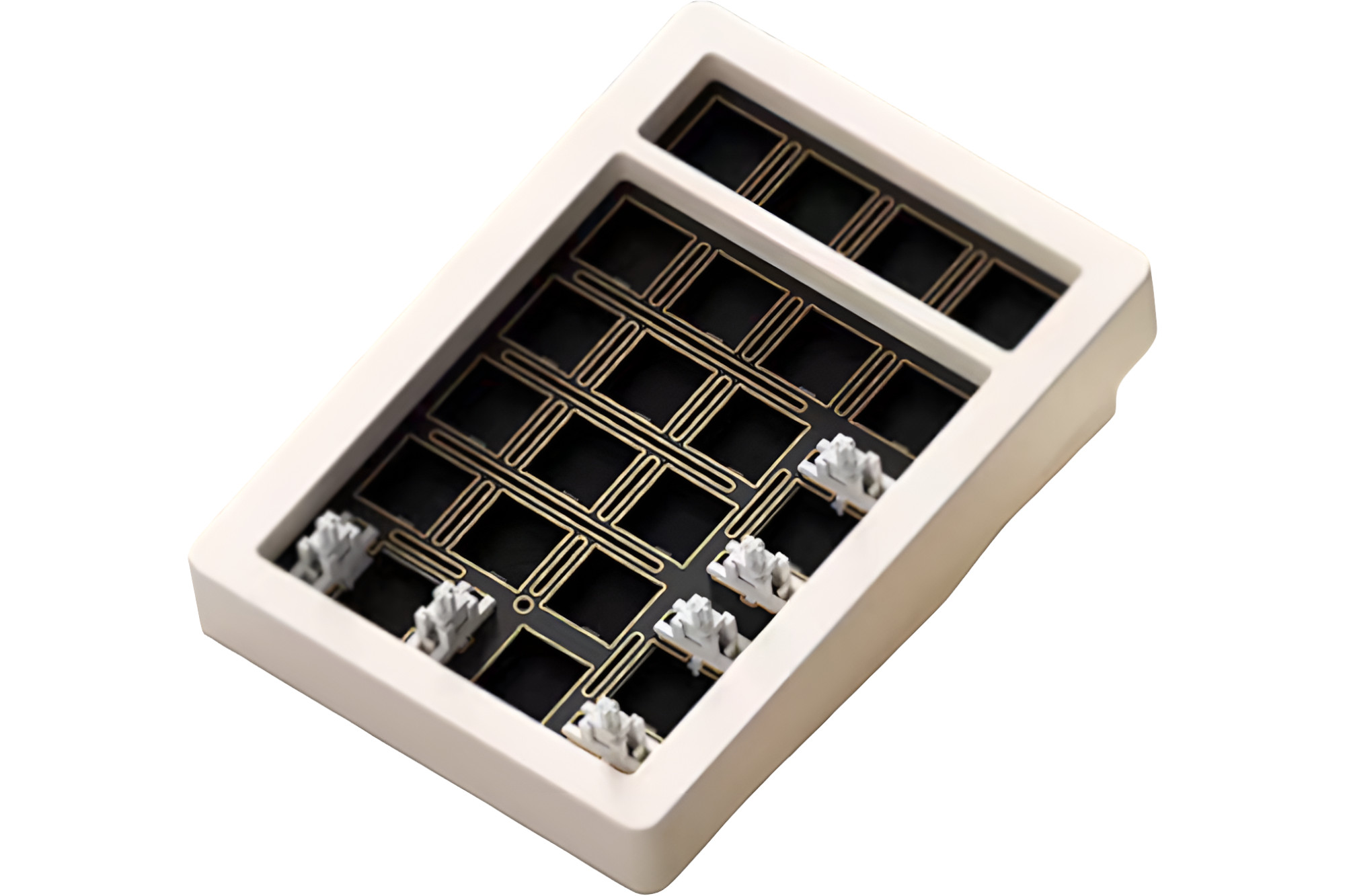 Weikav Nut65 Wireless 65% Barebones - Cool White Keyboard · Milktooth