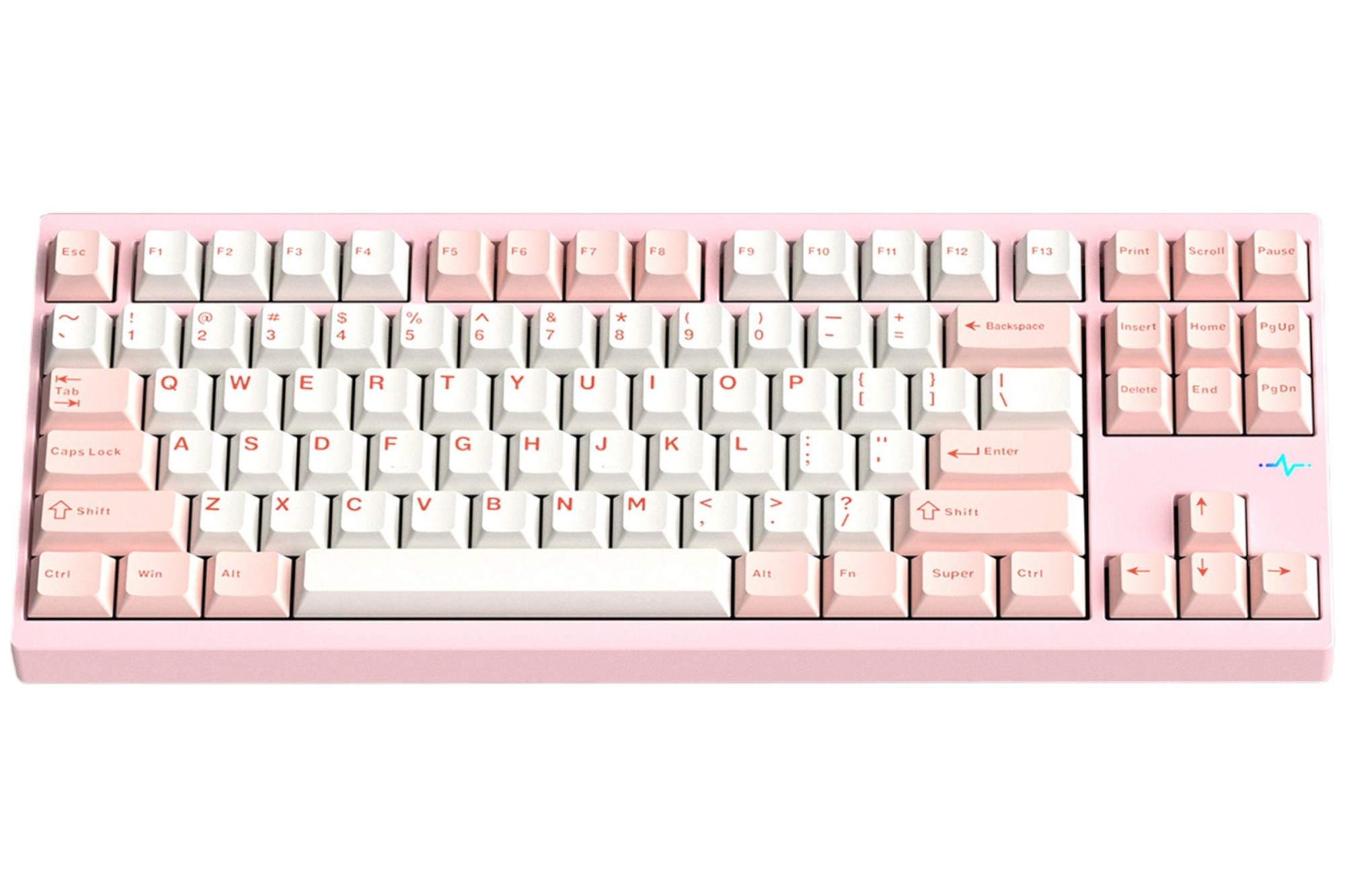 WOBKEY Rainy75 Lite - Silver Keyboard · Milktooth