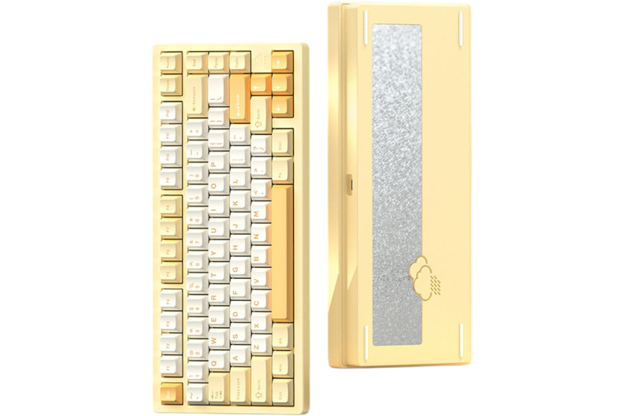 WOBKEY Rainy 75 Pro イエロー WOBKEY Rainy75 Pro - Yellow Keyboard · Milktooth