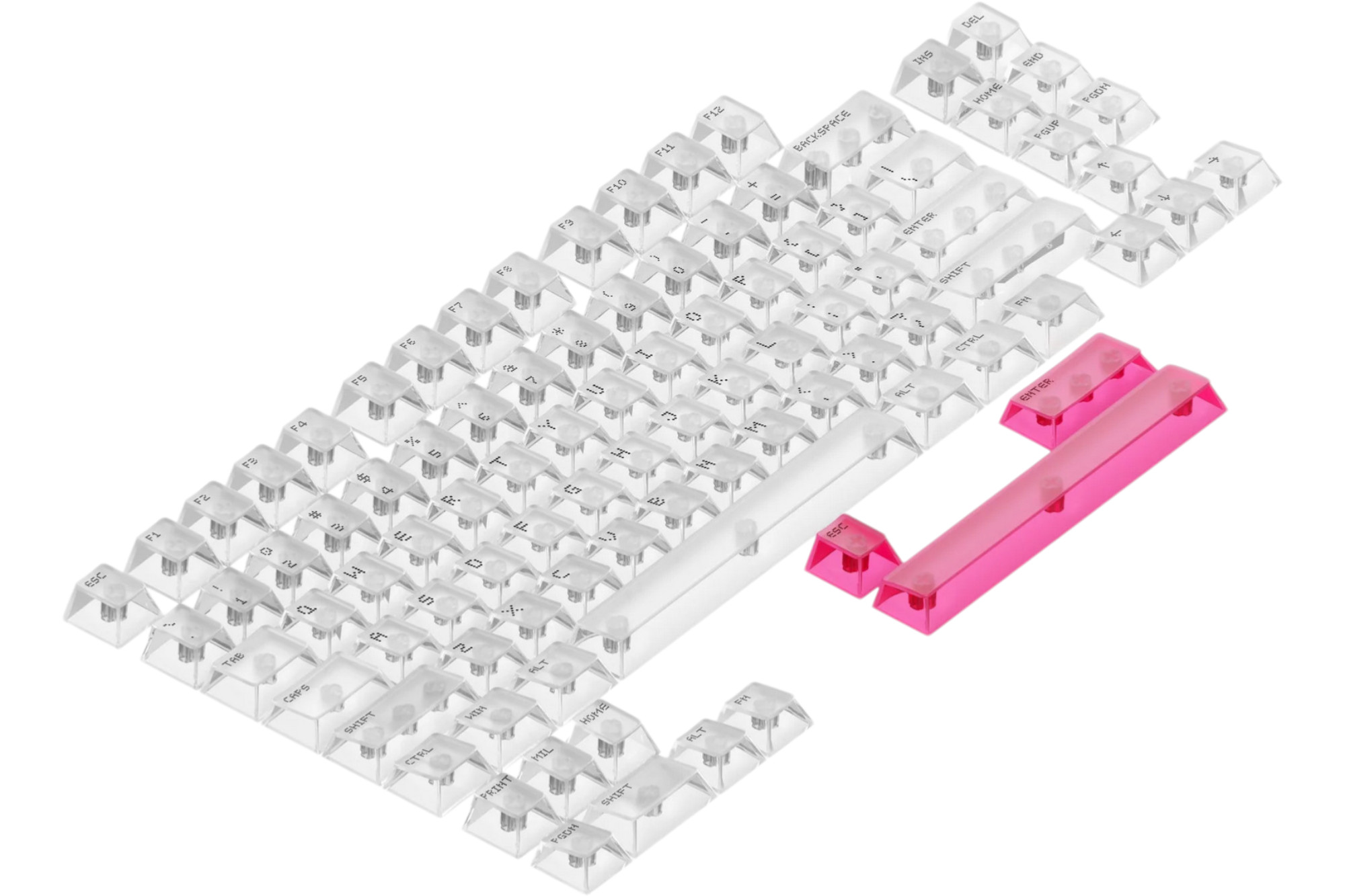 Key Cap Dot NuPhy DOT Matrix Nova White Keycaps - BoW Keycap Kit · Milktooth