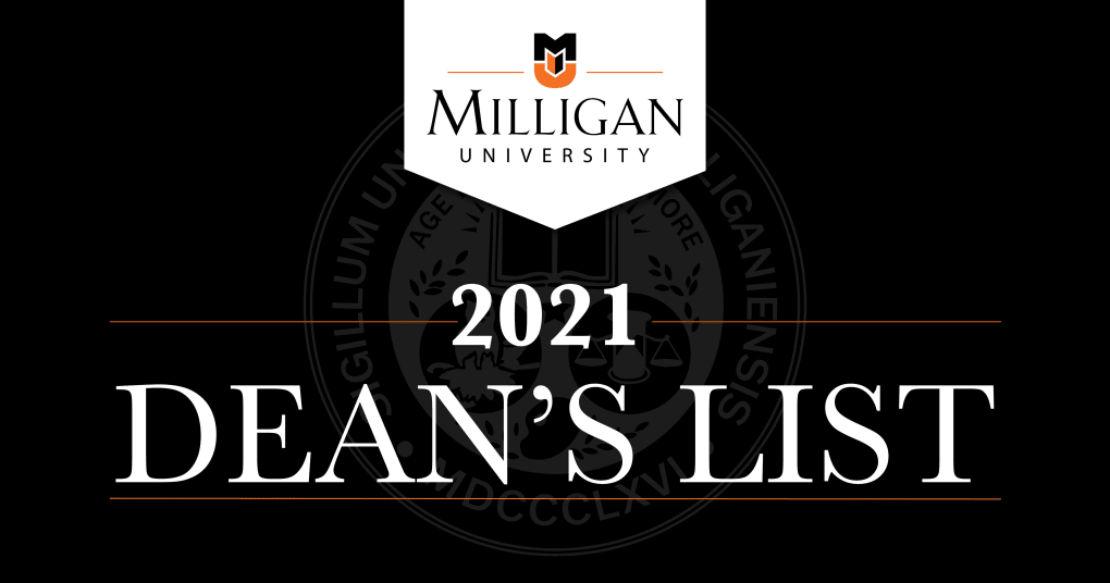 Deans List Fall 2021 Milligan University