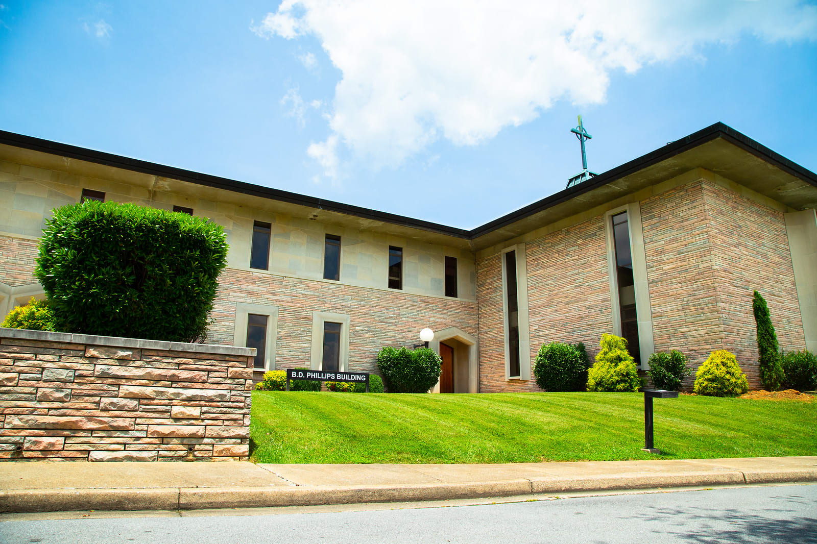 ECS exterior on a sunny day.