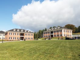 Photo by Ashley Rader Wigginton Hall and Pardee Hall are two of the five new residence halls dedicated at Milligan College Friday.