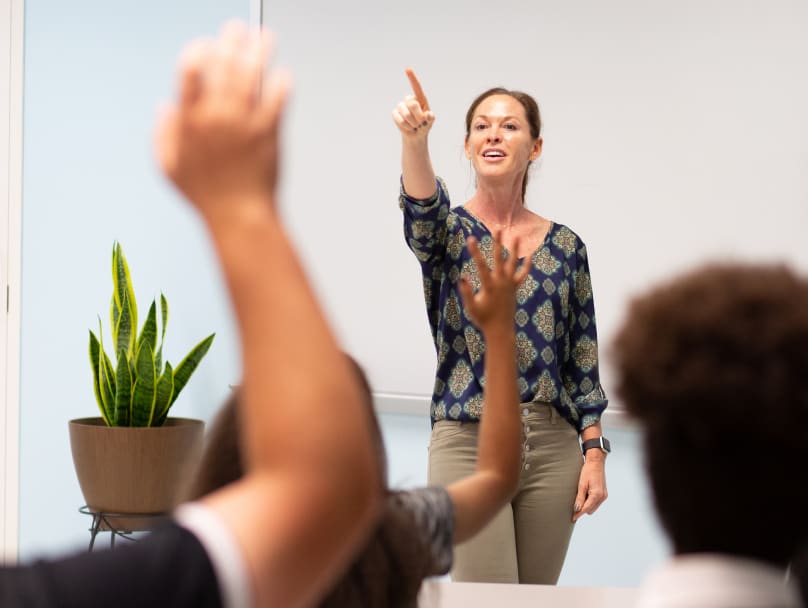 Doctor of Education teacher in a classroom