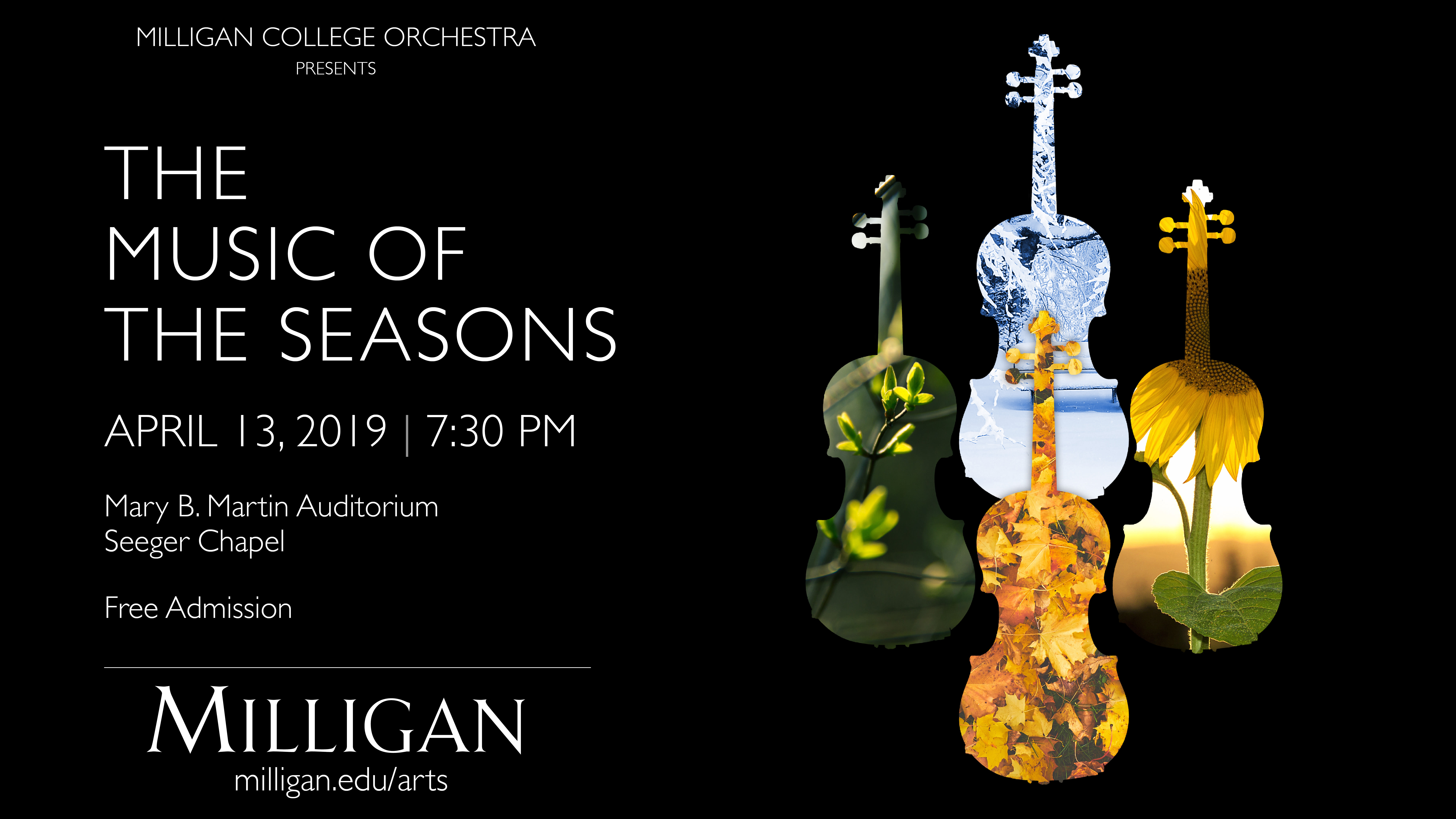 Milligan Orchestra to perform ‘The Music of the Seasons’ Milligan