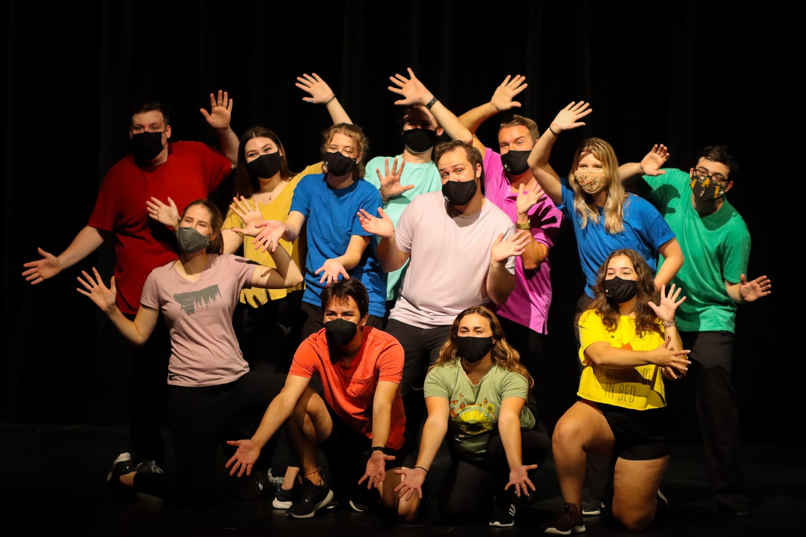 A group photo of the cast members of "Your A Good Man Charlie Brown"