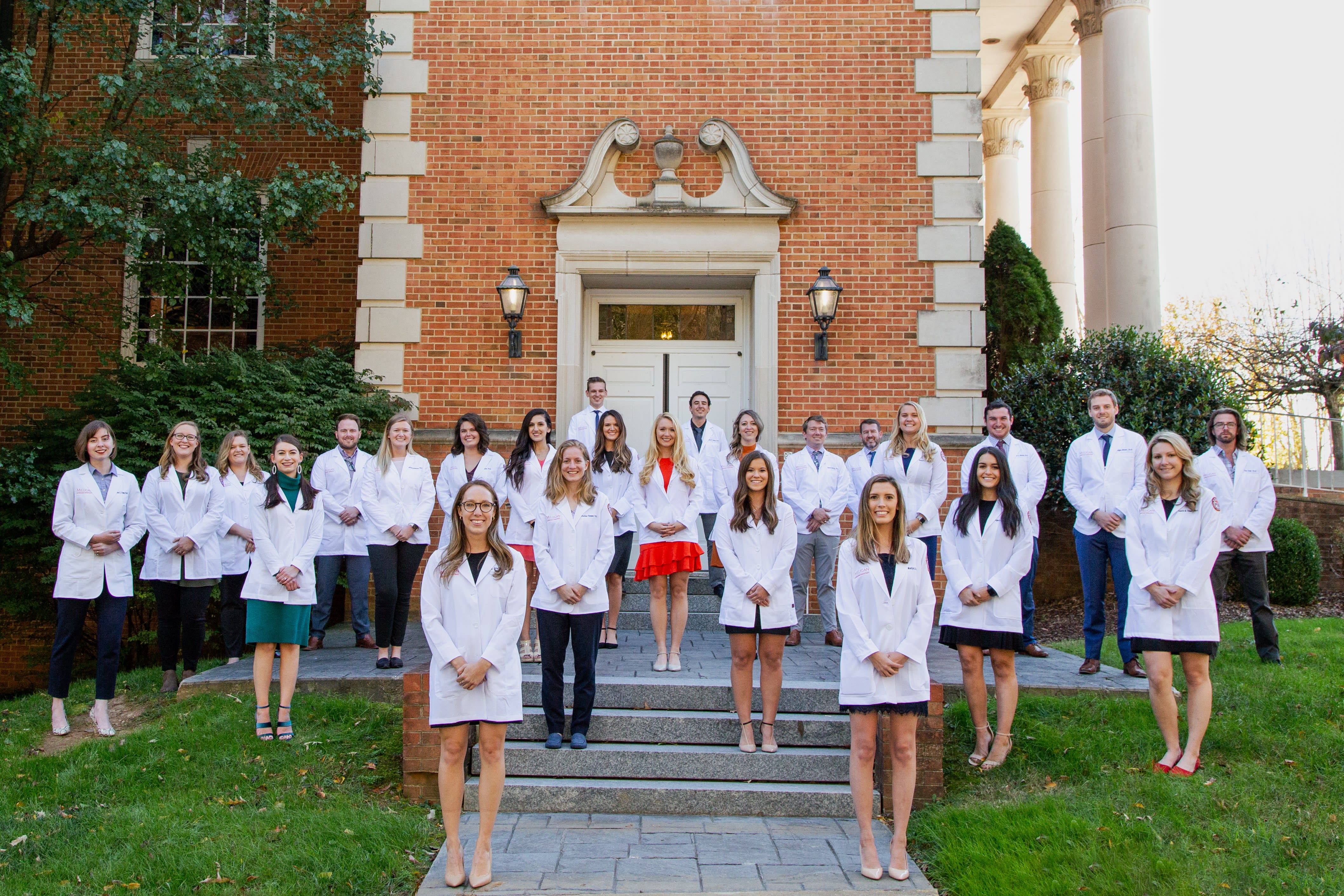 Graduates of Milligan's PA Class of 2022 who received a 100% pass rate on the PANCE.