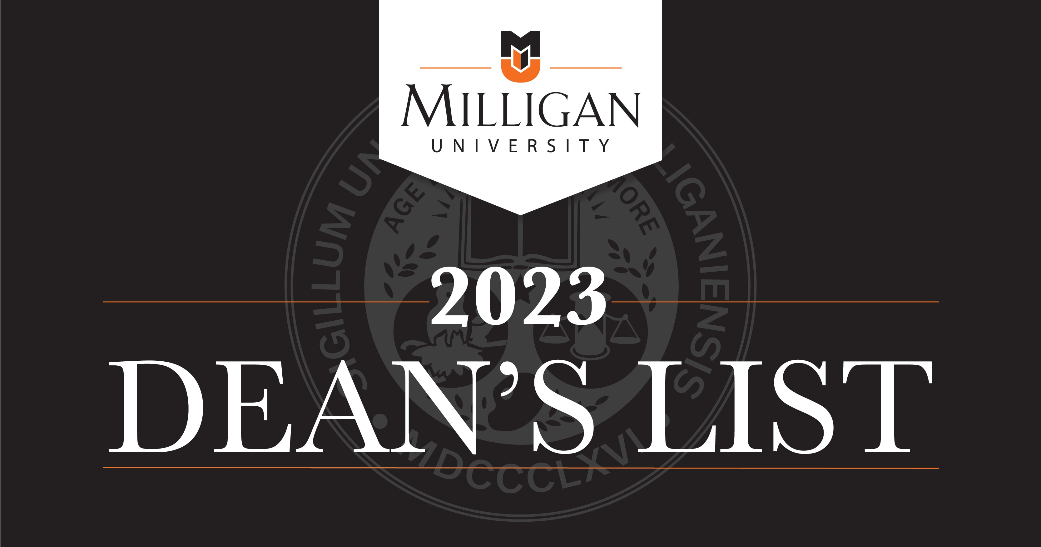 Dean's List Spring 2023 Milligan University