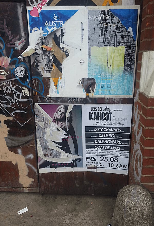 colour printed poster