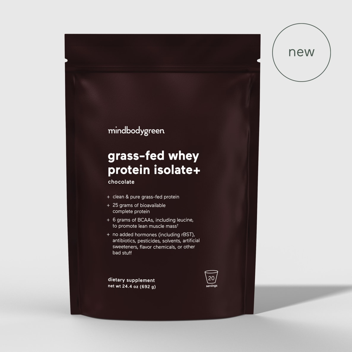 Chocolate Grass-Fed Whey Protein Powder | Plain Nutrition Canada