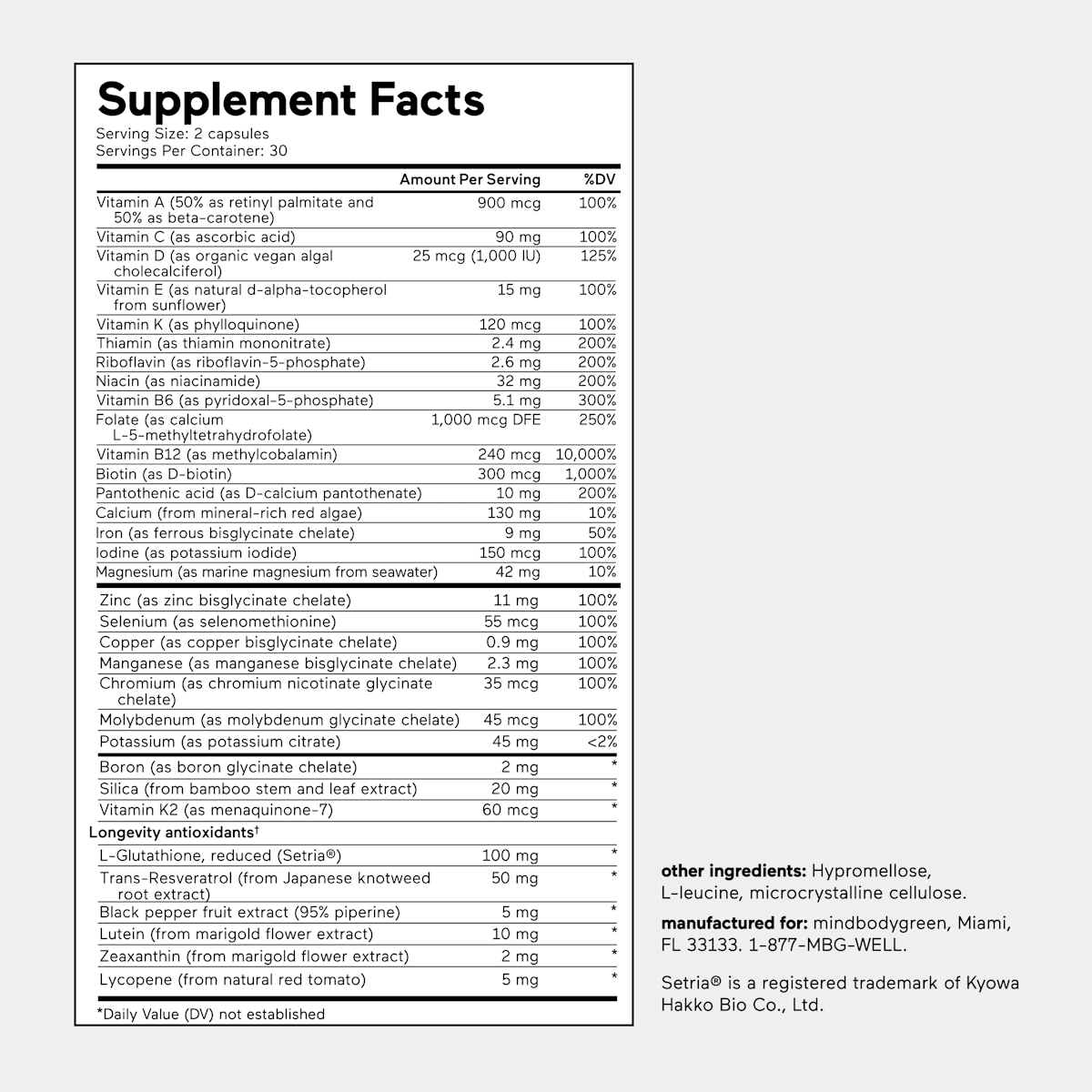 Supplement Facts