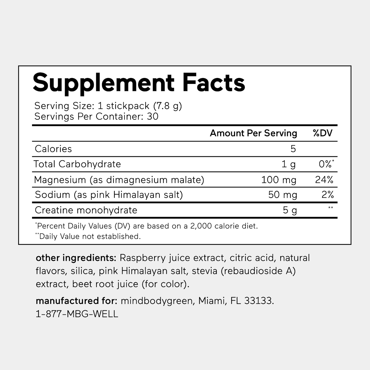 creatine recovery+ Raspberry