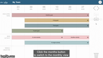 Switch from weekly to monthly view