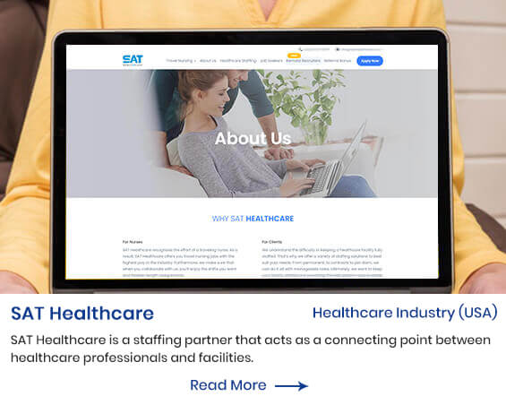sat healthcare website by mindpooltech