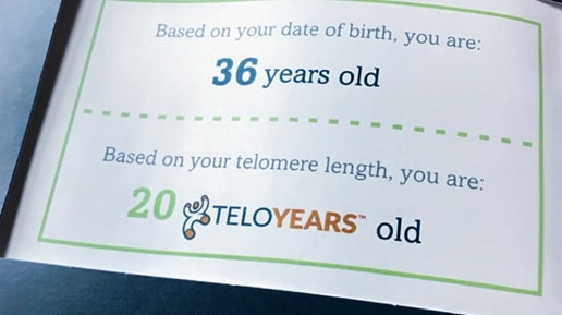 Ben’s Telomere test shows at the age of 36, his body functions like a 20 year old.