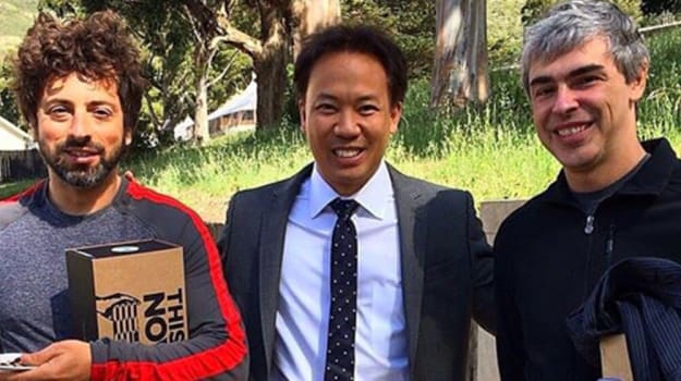 Jim Kwik with Sergey Brin & Larry Page