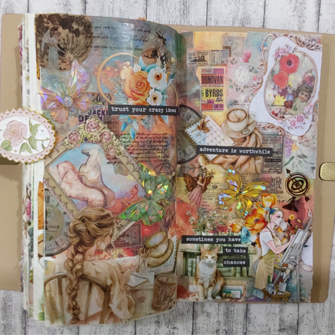 "I am more confident with myself and my creativeness in my art journal is getting better"