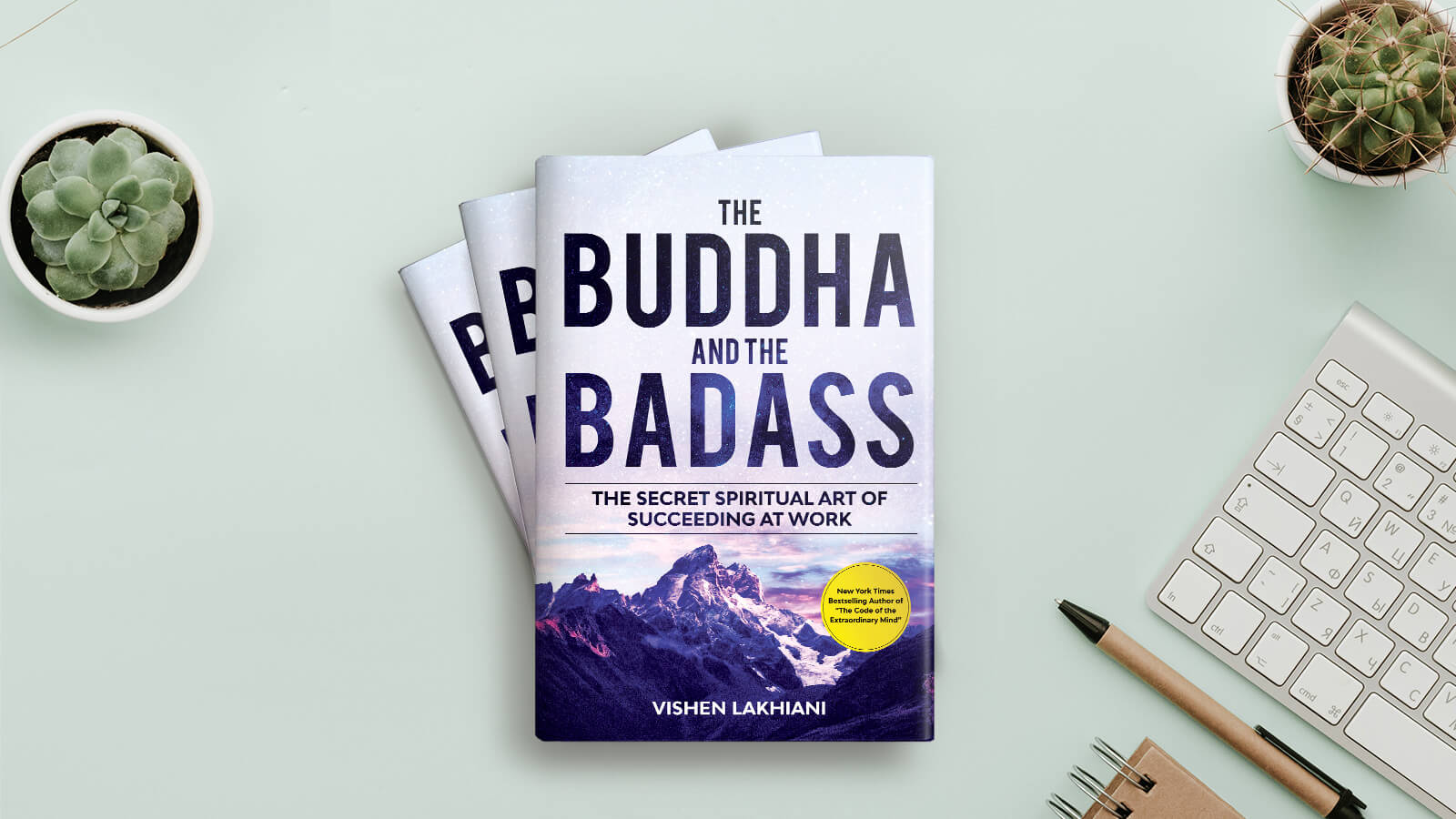 The Buddha & the Badass Book on the table