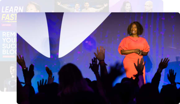 Screenshot of a video of Jim Kwik on stage