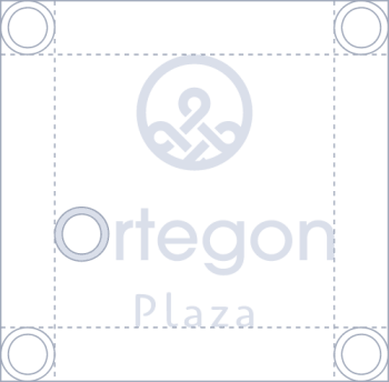 Ortegon Plaza logo spacing
