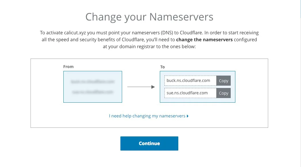 Cloudflare Nameservers